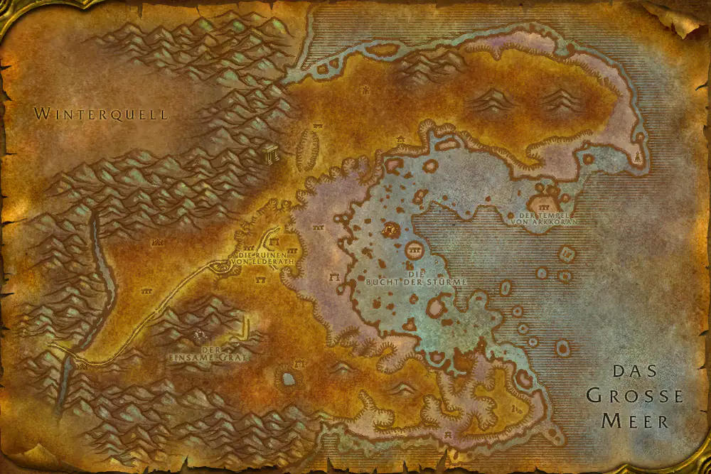 Gebietskarte Azshara: Die Belohnung eines Helden – Markierungen: Annehmen