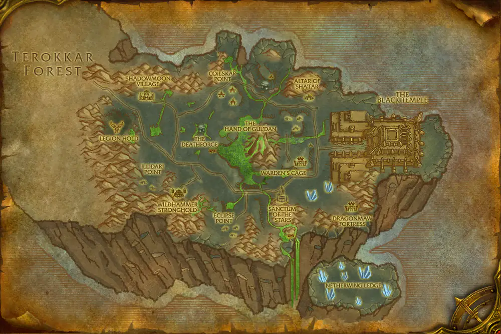 Zone map Shadowmoon Valley: Arcane Tomes – markers: Complete