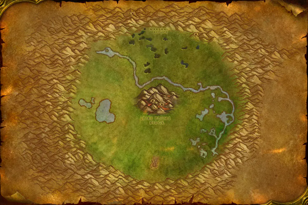 Zone map Un'Goro Crater: Crystal Charge – markers: Accept, Turn in